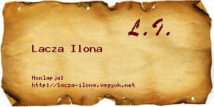 Lacza Ilona névjegykártya
